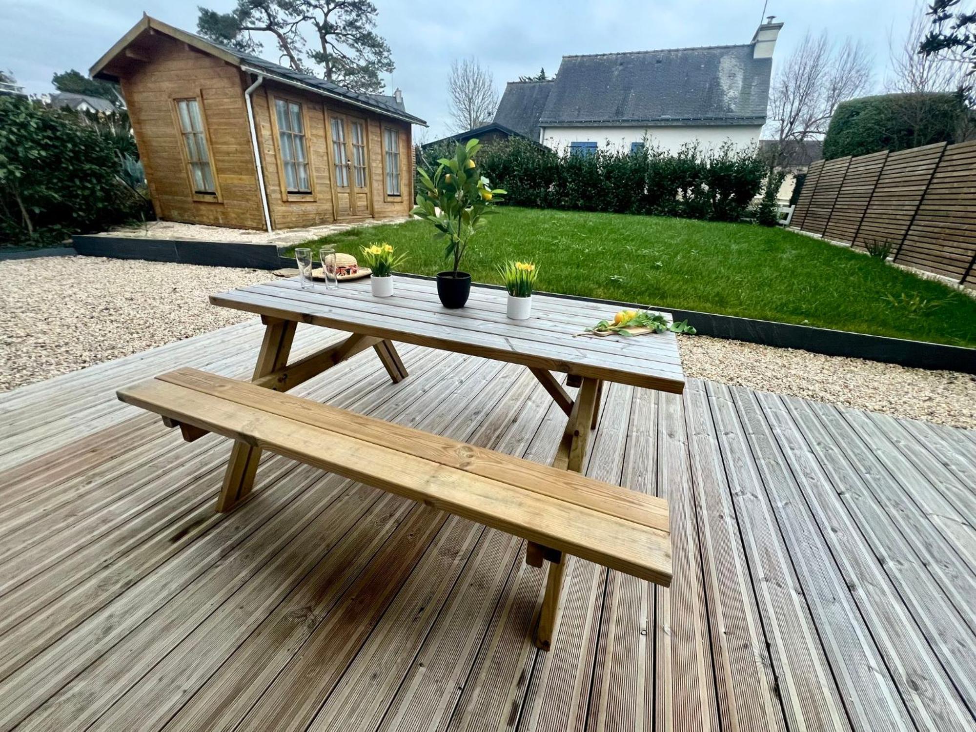 Moëlan-sur-Mer Le Belaven, Neuf, Cosy, Terrasse, Jardin, Kerfany Plage, 1 A 6 Pers מראה חיצוני תמונה